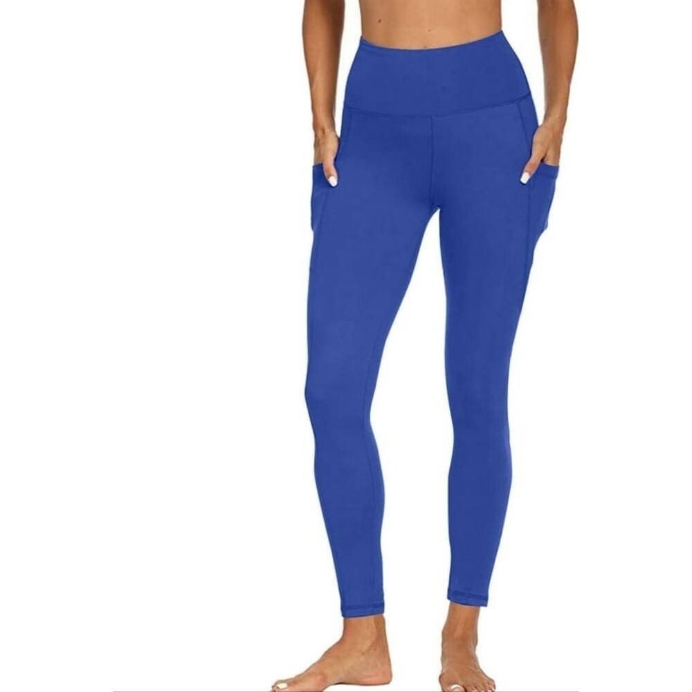 Antonio Melani Leggings With Side-Pockets & High-waist in Royal Blue Women's L